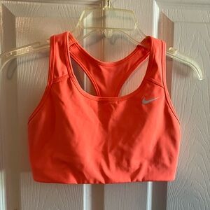 Nike Orange Sports Bra Racerback Design